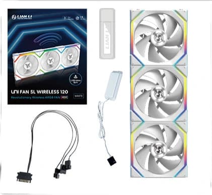 LIAN LI UNI FAN SL120 WIRELESS 3 PACK WHITE G99.12SL1W3W.IN – TechCure India