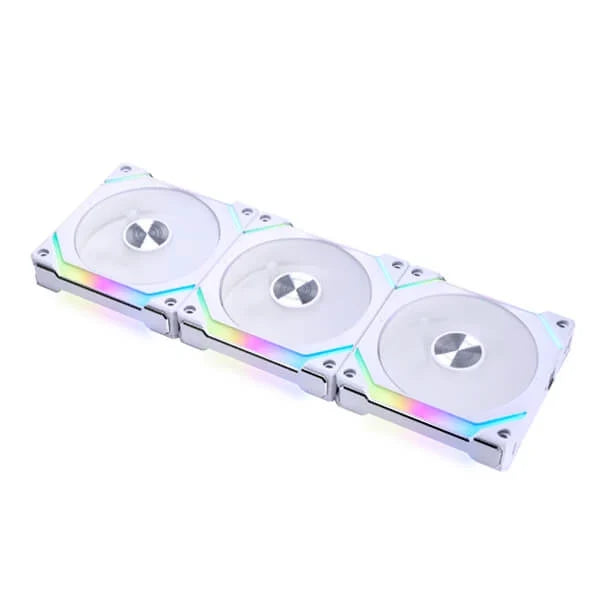 LIAN LI UNI Fan SL V2 120 ARGB With Controller Cabinet Fan (White) (Triple Pack) – TechCure India