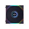 LIAN LI TL 120mm LCD Fan (Triple Pack) Black - 2