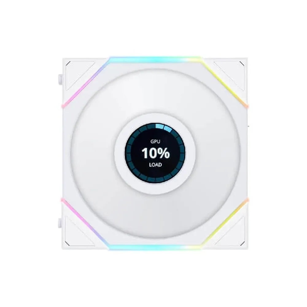 LIAN LI TL 120mm LCD Fan (Triple Pack) White - 2