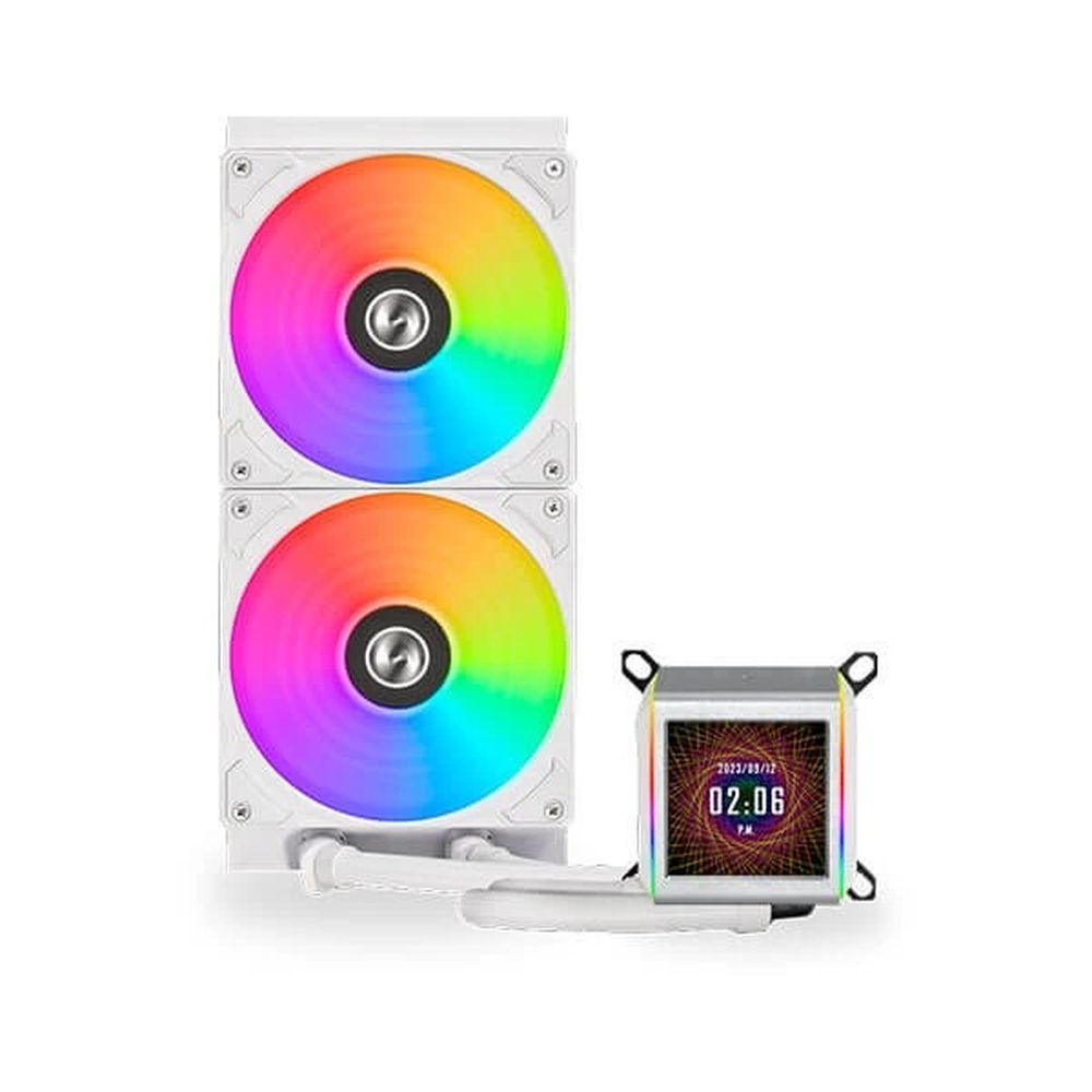Lian Li Galahad II LCD ARGB 280mm CPU Liquid Cooler (White) - 2
