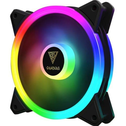 GAMDIAS Aeolus M2-1201R 120mm ARGB Cabinet Fan (Black) (Single Pack) – TechCure India