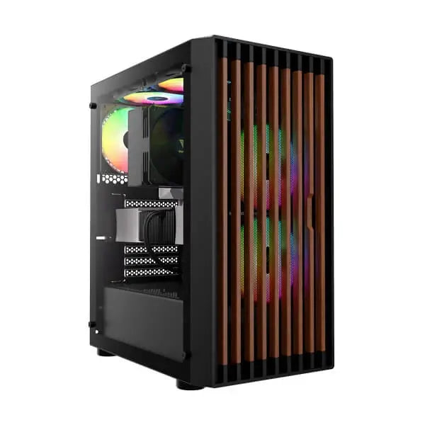 Gamdias Aura GC4 ARGB Atx Mid Tower Cabinet (Black) (AURA-GC4-ARGB-BLACK) – TechCure India