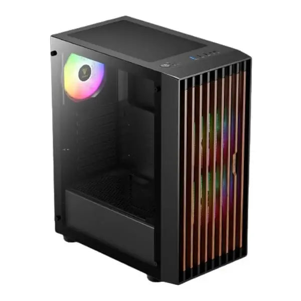 Gamdias Aura GC4 ARGB Atx Mid Tower Cabinet (Black) (AURA-GC4-ARGB-BLACK) – TechCure India