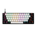 Gamdias Aura GK2 60% Tactile Red Switches Mechanical Gaming Keyboard (White- Black) – TechCure India