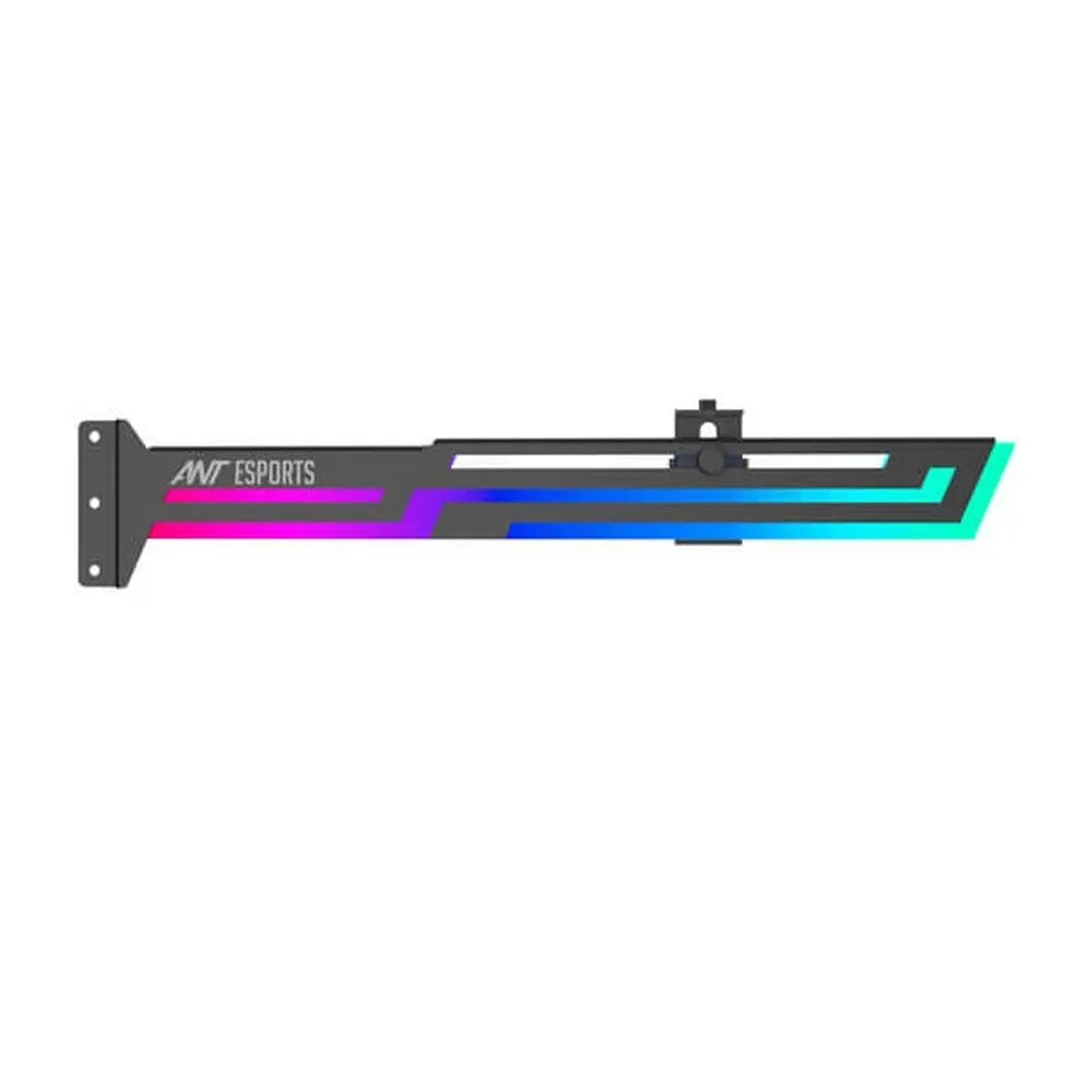 ANT ESPORTS GCB90 ARGB Graphics Card Holder (Black) - 3