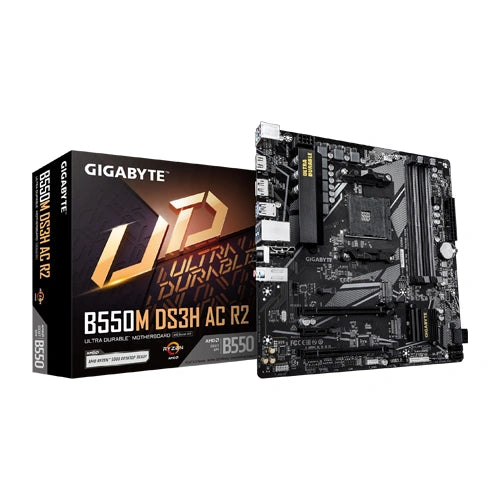 Gigabyte B550M DS3H AC R2 M-ATX Motherboard – TechCure India