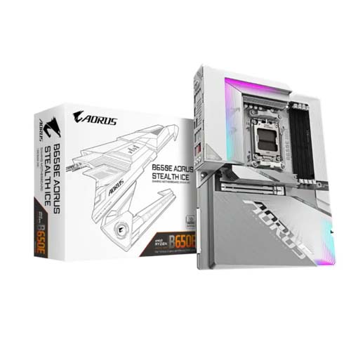 Gigabyte B650E AORUS Stealth ICE AM5 DDR5 ATX Motherboard – TechCure India