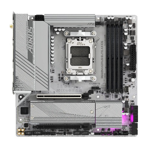 Gigabyte B650M AORUS ELITE AX ICE AM5 Micro ATX Motherboard – TechCure India