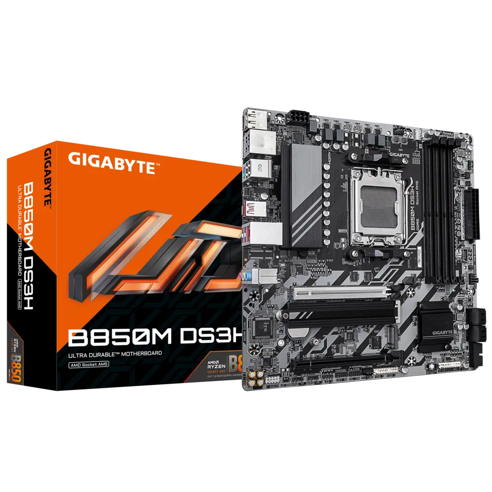 GIGABYTE B850M DS3H AMD Motherboard – TechCure India