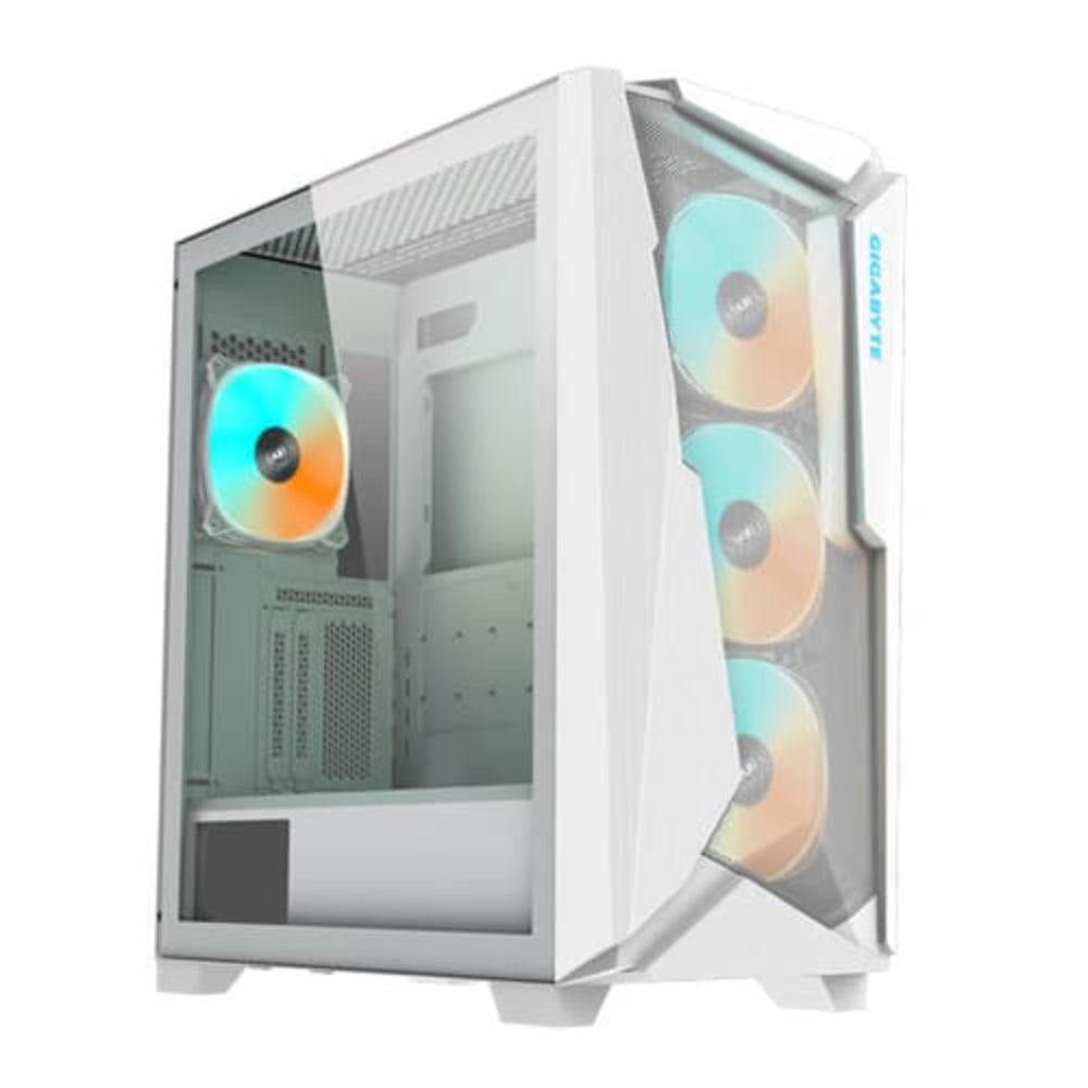 GIGABYTE C301 V2 Glass ARGB EATX Mid Tower Cabinet ( White ) – TechCure India