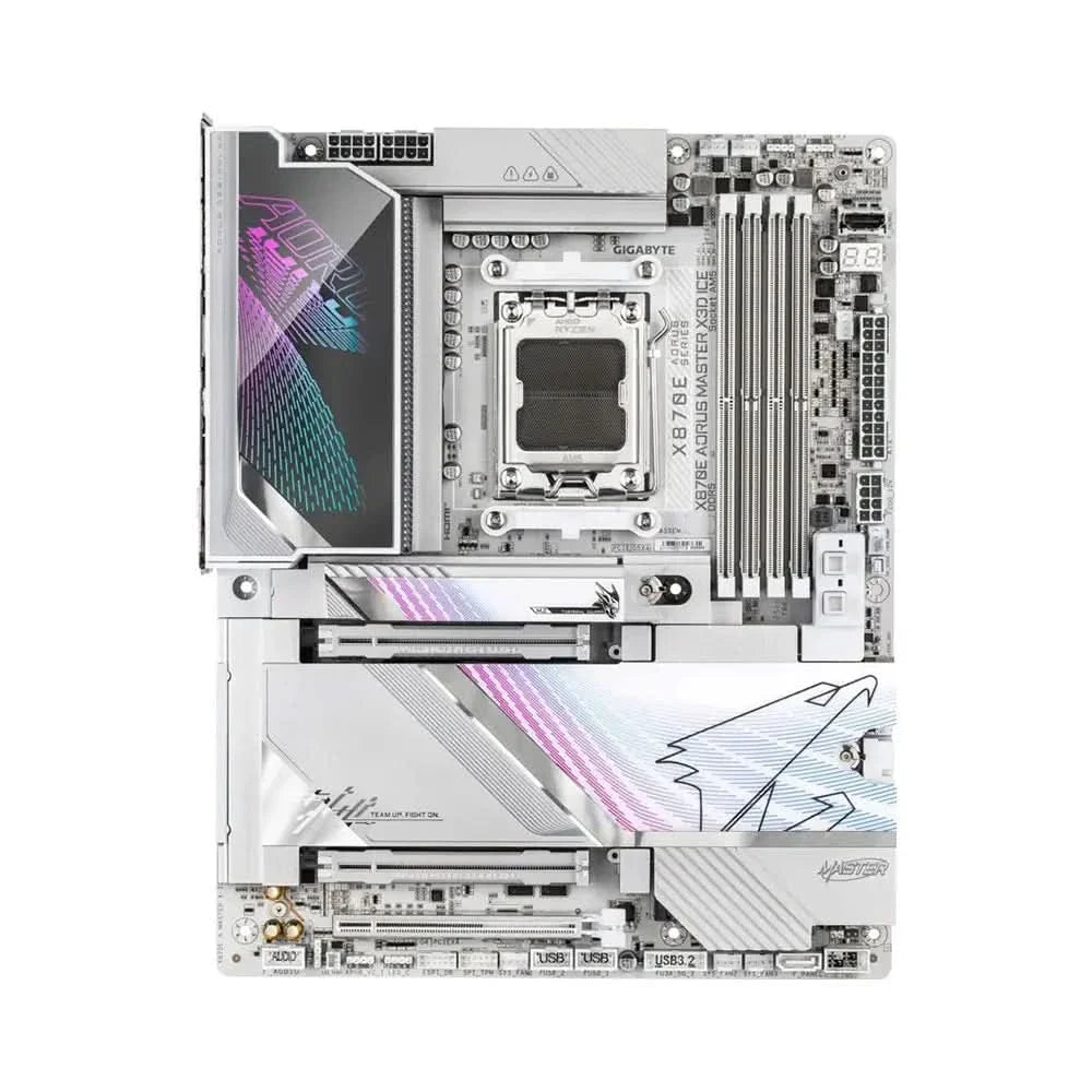 Gigabyte GA X870E AORUS MASTER X ICE 3D AMD Motherboard AM5 DDR5 ATX WiFi 7 – TechCure India