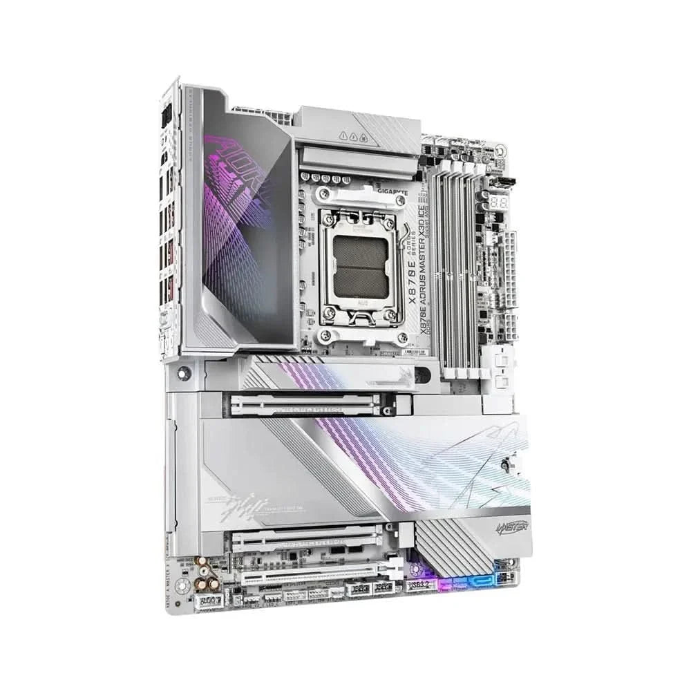 Gigabyte GA X870E AORUS MASTER X ICE 3D AMD Motherboard AM5 DDR5 ATX WiFi 7 – TechCure India