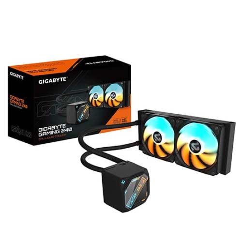 Gigabyte GAMING 240 240mm ARGB Black Liquid CPU Cooler GP-GIGABYTE GME 240 – TechCure India