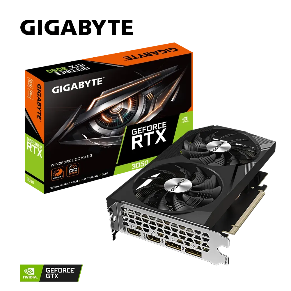 GIGABYTE GeForce RTX 3050 WindForce OC V2 8GB Nvidia Graphic Card – TechCure India