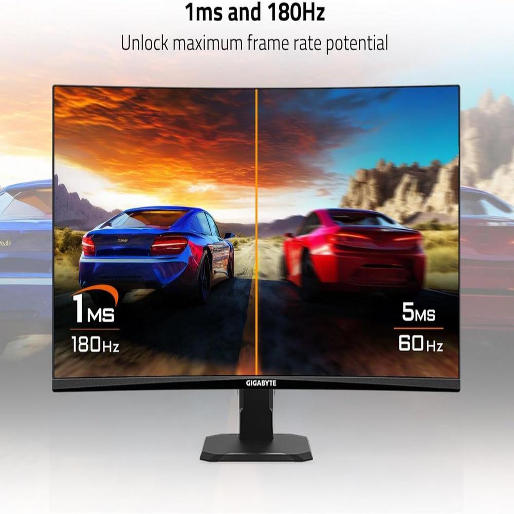 GIGABYTE GS27FC 27 Inch FHD 180Hz VA Panel 120% SRGB 1MS AMD Freesync Gaming Monitor – TechCure India