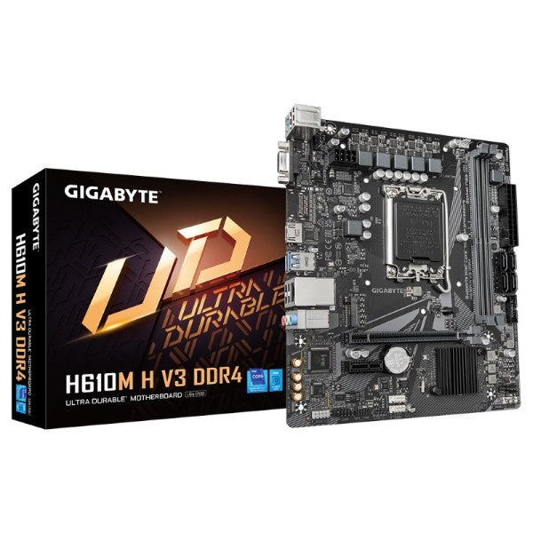 Gigabyte H610M H V3 DDR4 Intel Motherboard Supports Intel 12th, 13th & 14th Gen Processors – TechCure India
