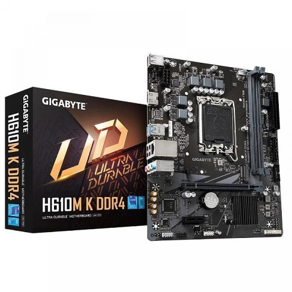 Gigabyte H610M K DDR4 Intel Motherboard Supports Intel 12th, 13th & 14th Gen Processors – TechCure India
