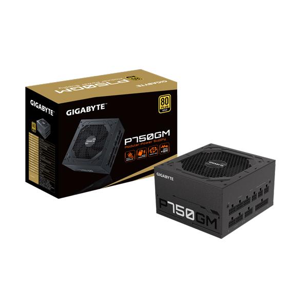 GIGABYTE P750GM 750W 80+ Gold Fully Modular ATX 2.0 Power Supply – Model GP-P750GM – TechCure India
