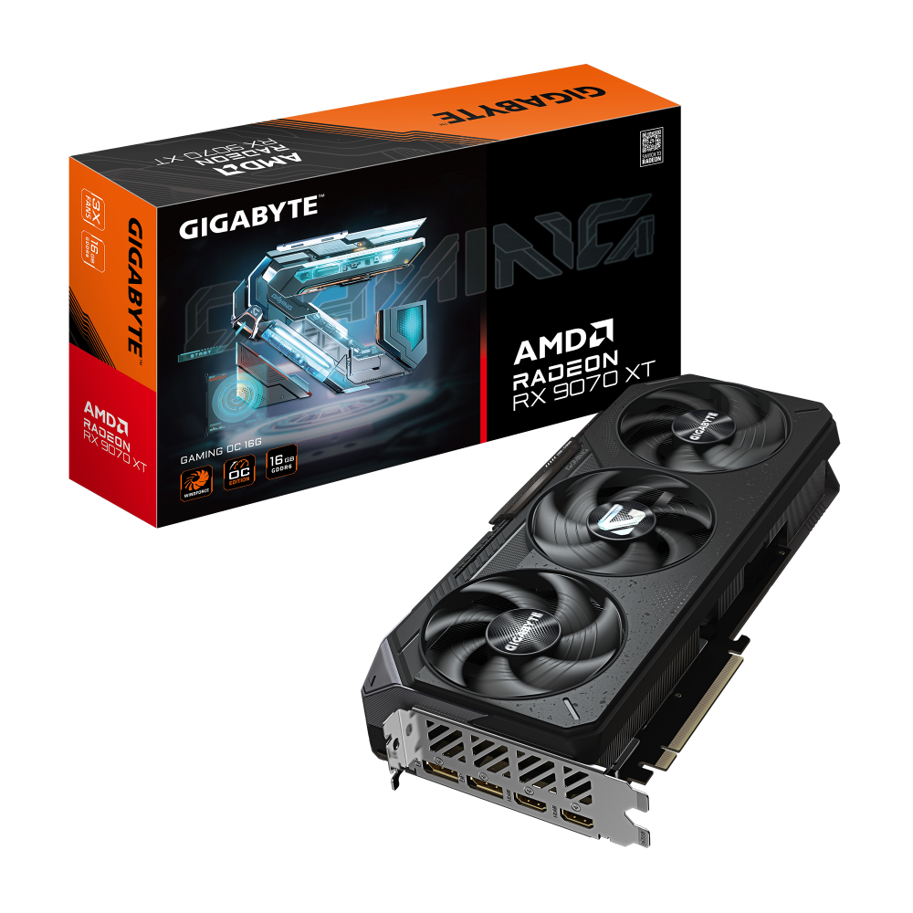 GIGABYTE Radeon RX 9070 XT Gaming OC 16GB AMD Graphic Card – TechCure India