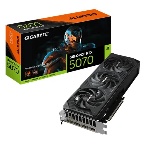 Gigabyte RTX 5070 Windforce OC SFF 12GB GDDR7 Graphics Card – Model GV-N5070WF3OC-12GD – TechCure India