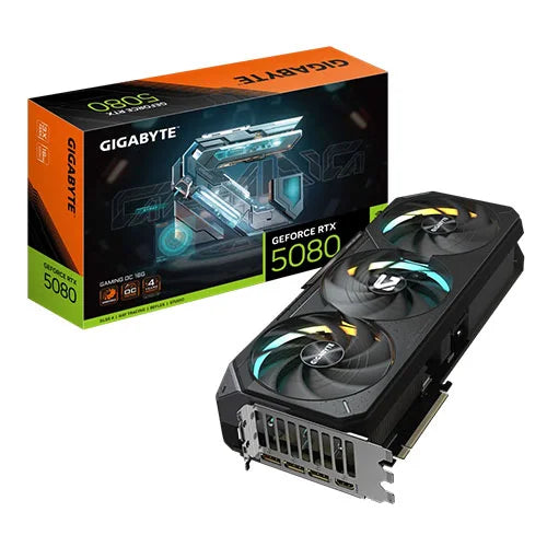Gigabyte RTX 5080 Gaming OC 16GB GDDR7 Graphics Card – Model GV-N5080GAMING-OC-16GD – TechCure India