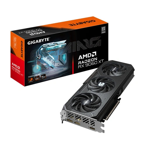 Gigabyte RX 9060 XT Gaming OC 16GB GDDR6 Graphics Card – Model GV-R9060XTGAMING-OC-16GD – TechCure India