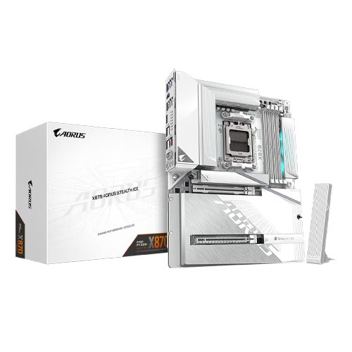 Gigabyte X870 Aorus Stealth ICE ATX Wi-Fi 7 Motherboard – TechCure India