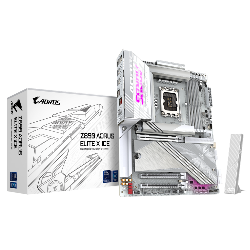 GIGABYTE Z890 Aorus Elite X ICE WIFI DDR5 Intel Motherboard ( White ) – TechCure India