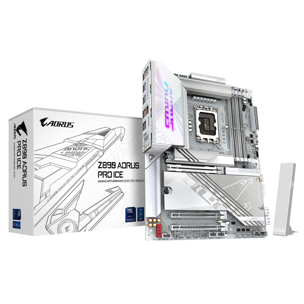 GIGABYTE Z890 Aorus Pro ICE DDR5 Intel Motherboard ( White ) – TechCure India