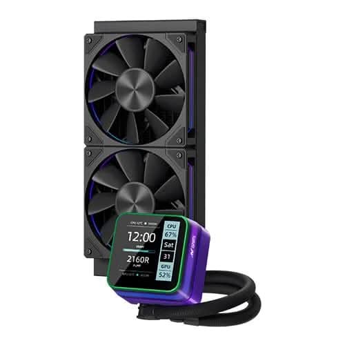 Ant Esports Glacius-240D ARGB CPU Liquid Cooler with LCD Display – TechCure India
