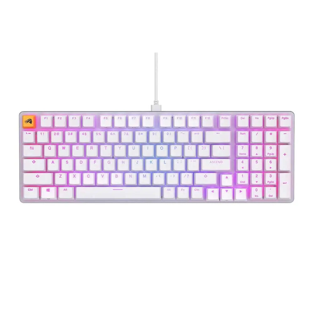 Glorious Modular Mechanical Keyboard 2 Fox Switches GMMK2 96% Full Size (White) (GLO-GMMK2-96-FOX-W) – TechCure India