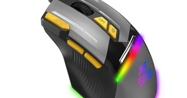 Ant Esports GM333 Optical Gaming Mouse (Black/Grey/Yellow) – TechCure India