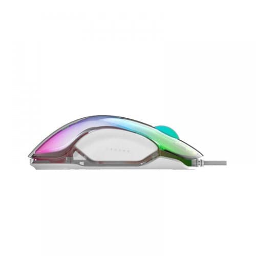 ANT ESPORTS GM610 Crystal Wired Ambidextrous RGB Gaming Mouse ( GM610-RGB ) ( 12800DPI / 7 Macro Buttons ) ( White ) – TechCure India