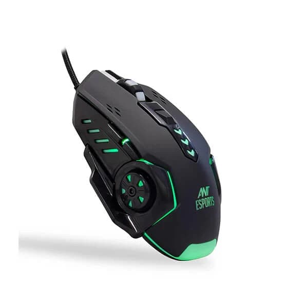 ANT ESPORTS GM70 Wired Ambidextrous Optical Gaming Mouse ( GM70 ) ( 3600DPI / 6 Macro Buttons) ( Black ) - 2