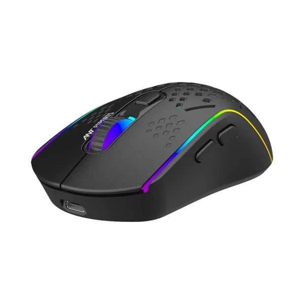 ANT ESPORTS GM700 Wireless Ambidextrous RGB Gaming Mouse ( GM700-RGB-BLACK ) ( 4800DPI / 6 Macro Buttons ) ( Black ) - 2