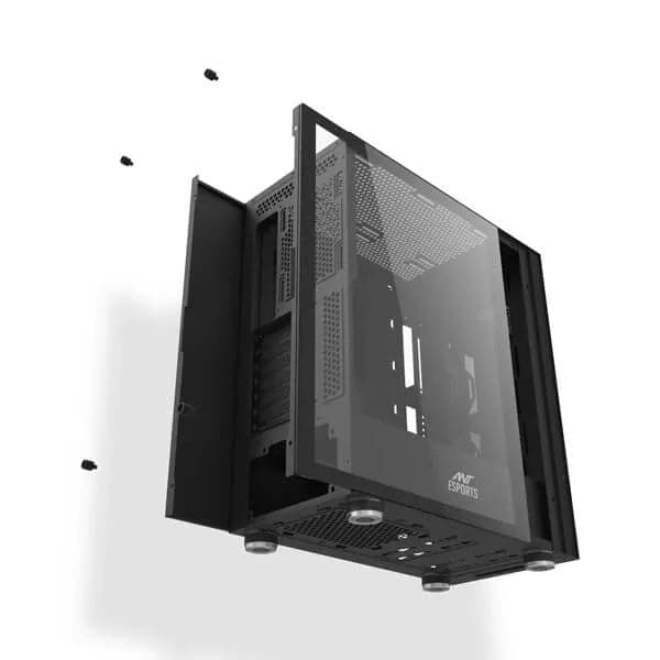 ANT ESPORTS Graffiti ATX Mid Tower Cabinet (Black) - 6