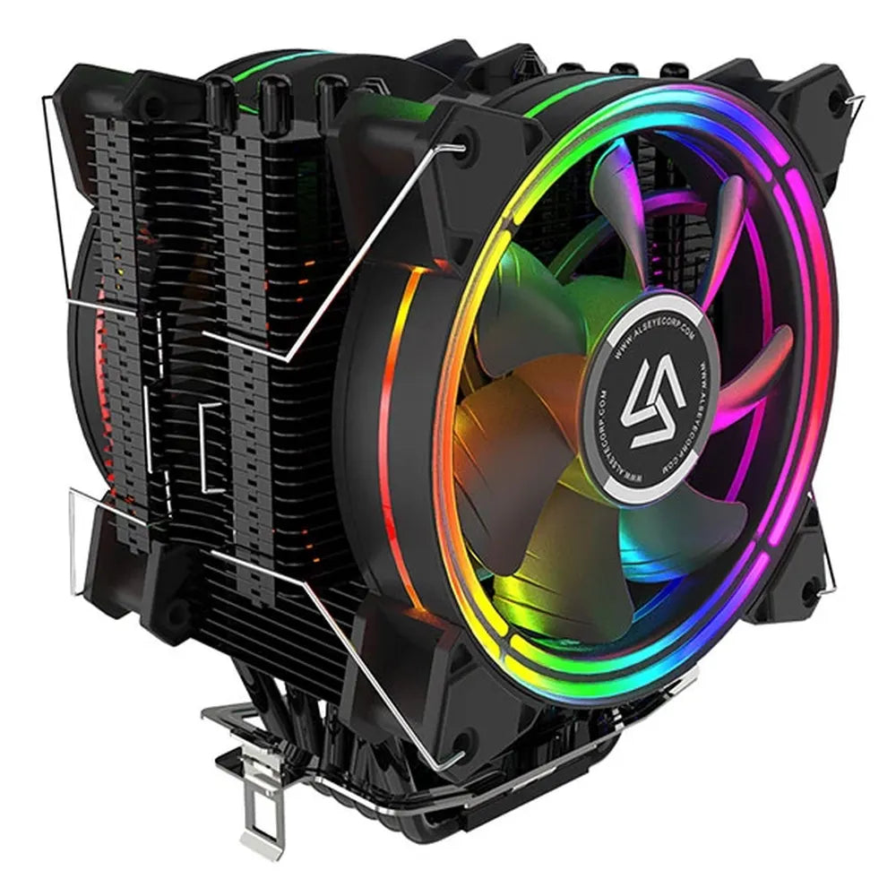 ALSEYE HALO H120D RGB 120mm Single Tower CPU Air Cooler (Black) - 2