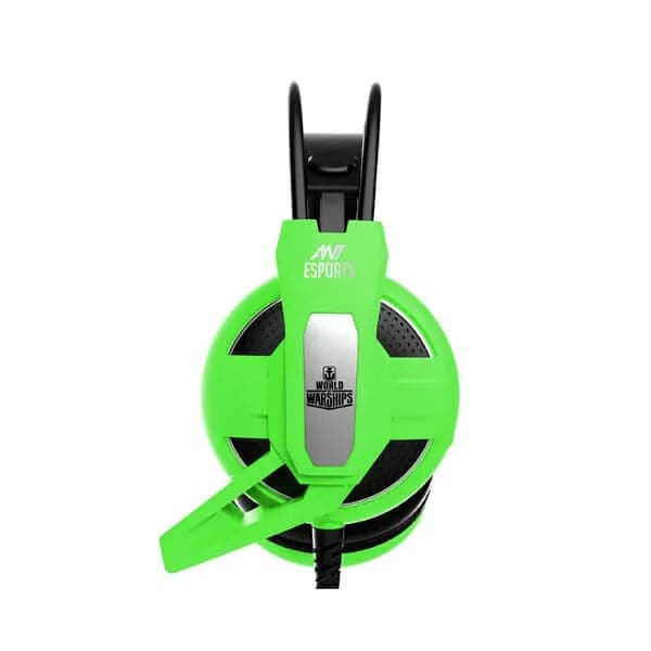 ANT ESPORTS H520W World of Warship License 3.5mm Wired Gaming Headphone ( Green ) ( PC / Playstation / Mobile / Xbox ) - 2