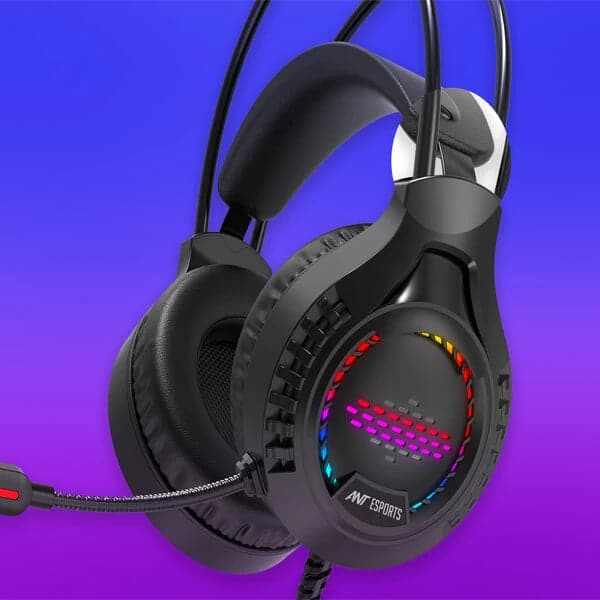 ANT ESPORTS H650 RGB 3.5mm Wired Gaming Headphone ( Black ) ( PC / Playstation / Mobile / Xbox ) - 2
