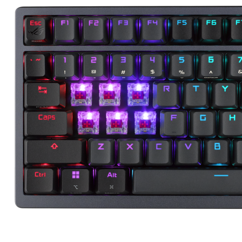ASUS ROG Azoth 75% Mechanical RGB Tri-Mode Wireless Gaming Keyboard ( Black ) ( ROG NX mechanical switches ) – TechCure India