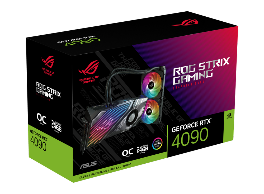 Asus ROG Strix Gaming LC Geforce RTX 4090 OC 24GB NVIDIA Graphics Card - 4