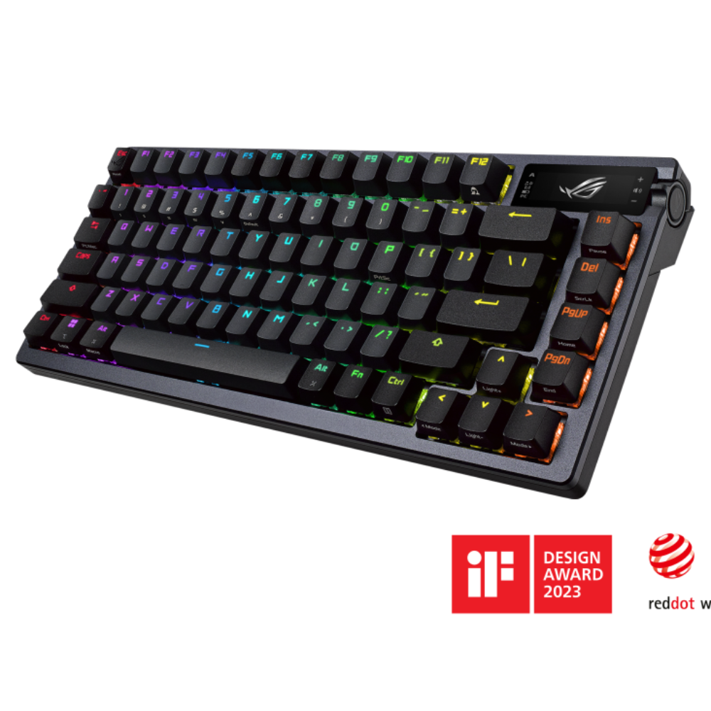 ASUS ROG Azoth 75% Mechanical RGB Tri-Mode Wireless Gaming Keyboard ( Black ) ( ROG NX mechanical switches ) – TechCure India