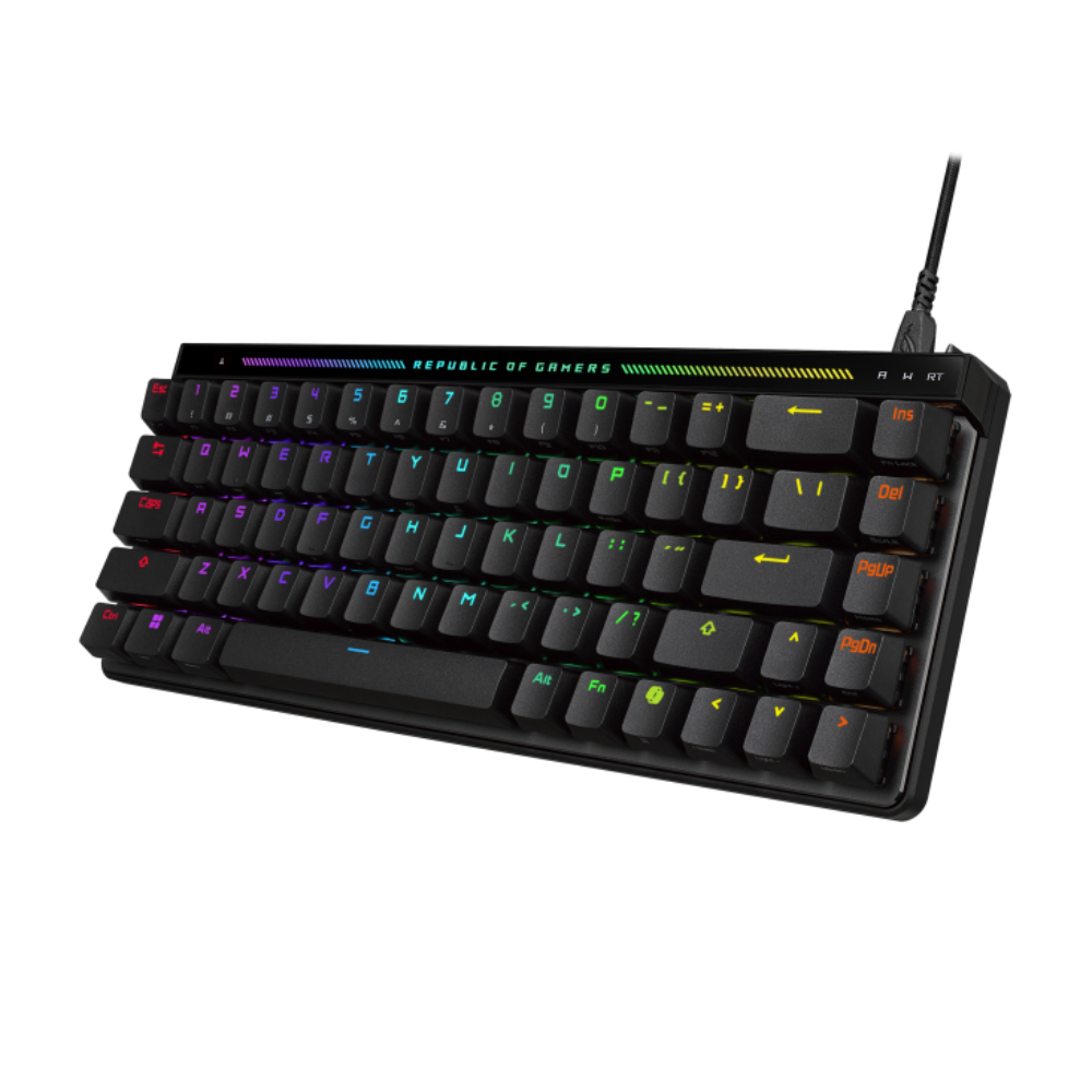 ASUS ROG Falchion Ace HFX 65% Mechanical RGB Wired Gaming Keyboard ( Black ) ( ROG HFX Magnetic Switches ) – TechCure India