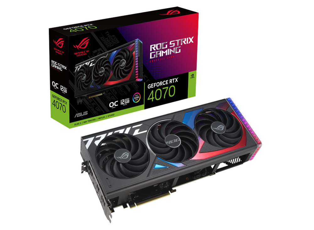 ASUS ROG Strix Geforce RTX 4070 OC Edition 12GB Gaming NVIDIA Graphics Card - 2