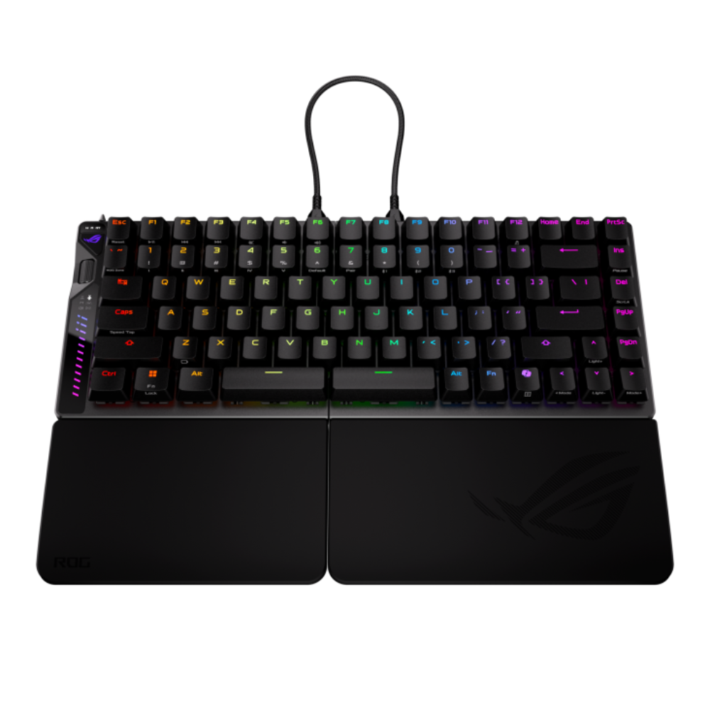 ASUS ROG Falcata 75% Mechanical RGB Tri-Mode Wireless Gaming Keyboard ( Black ) ( ROG HFX V2 Magnetic Switch ) – TechCure India