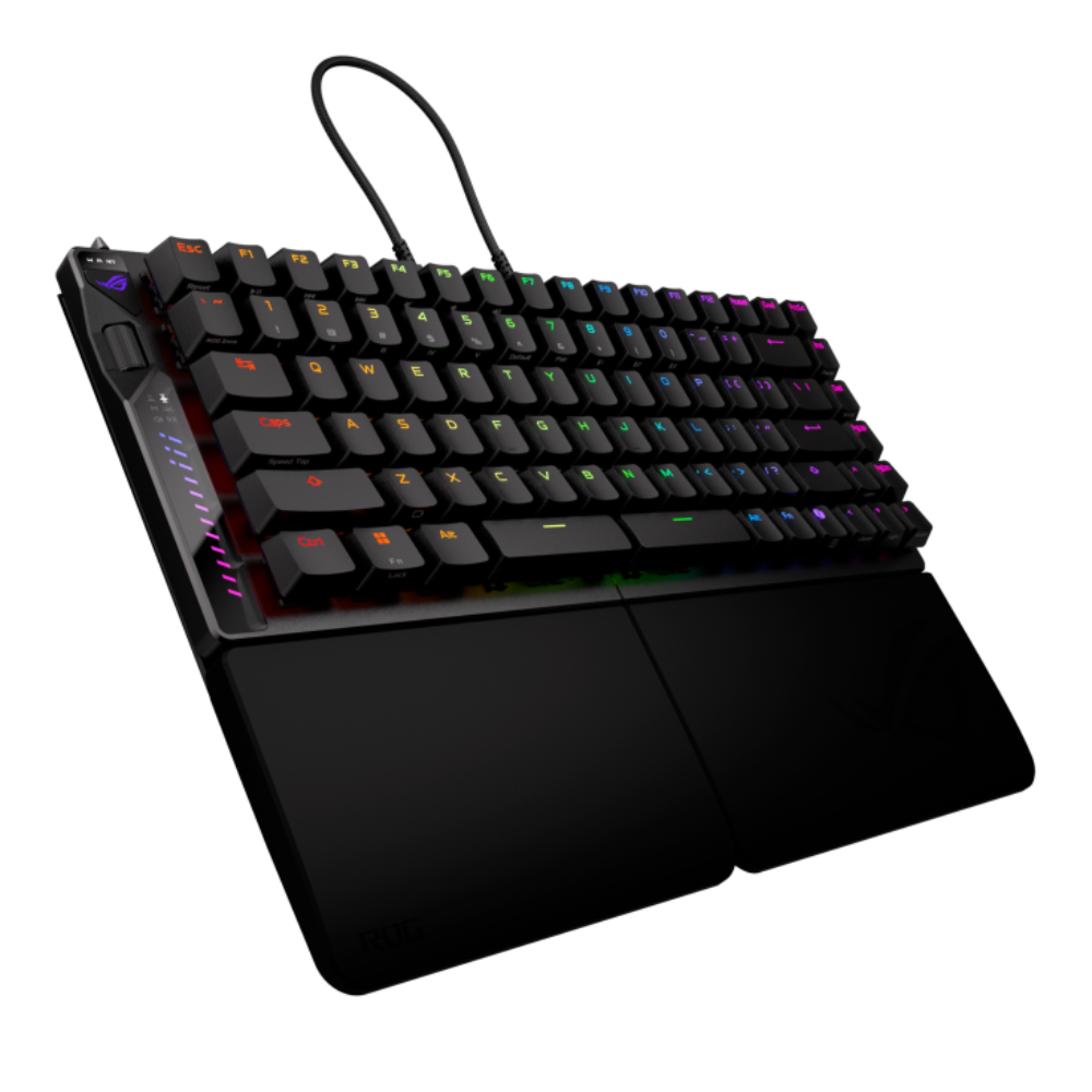 ASUS ROG Falcata 75% Mechanical RGB Tri-Mode Wireless Gaming Keyboard ( Black ) ( ROG HFX V2 Magnetic Switch ) – TechCure India