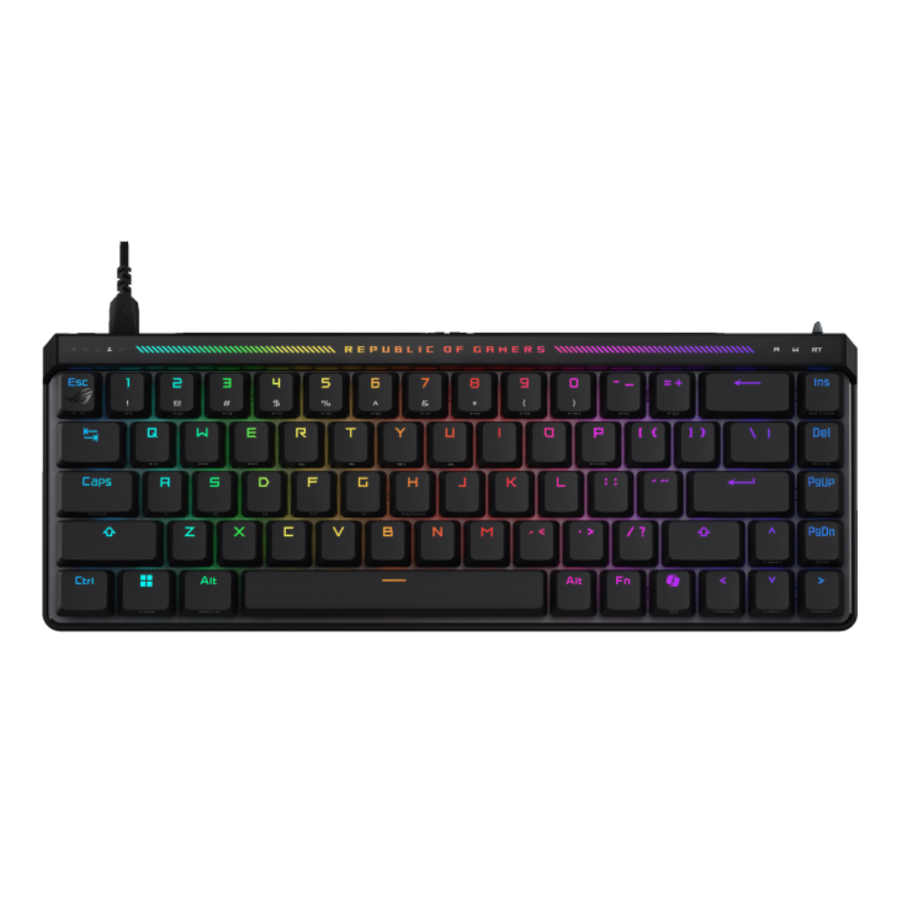 ASUS ROG Falchion Ace HFX 65% Mechanical RGB Wired Gaming Keyboard ( Black ) ( ROG HFX Magnetic Switches ) – TechCure India