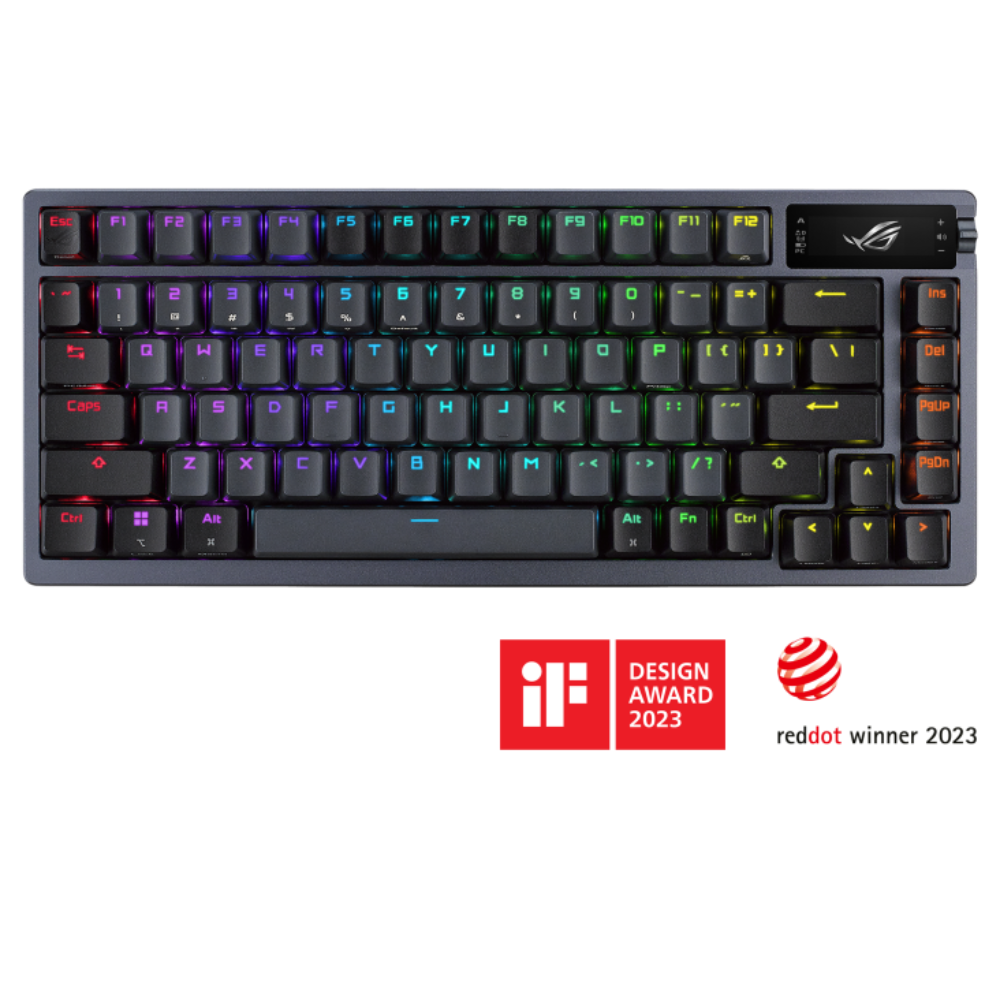 ASUS ROG Azoth 75% Mechanical RGB Tri-Mode Wireless Gaming Keyboard ( Black ) ( ROG NX mechanical switches ) – TechCure India
