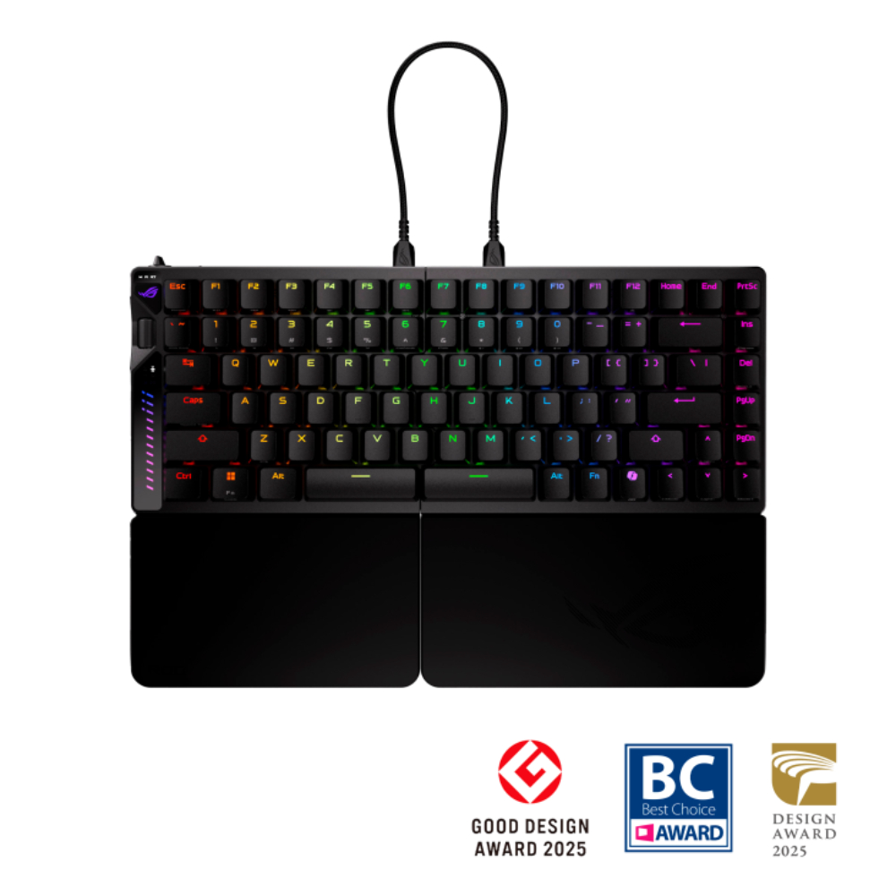 ASUS ROG Falcata 75% Mechanical RGB Tri-Mode Wireless Gaming Keyboard ( Black ) ( ROG HFX V2 Magnetic Switch ) – TechCure India